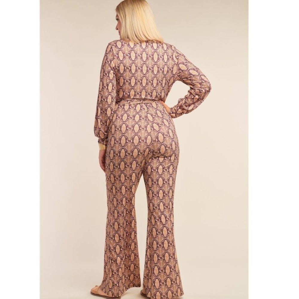 Plus Size Python Print Jumpsuit NWT - Picture 2 of 5